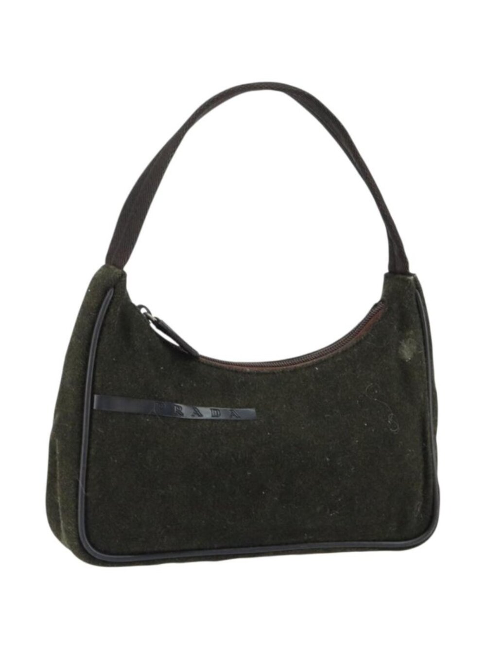 PRADA Sports Accessory Pouch Wool Khaki